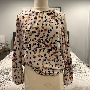 Mixed print blouse